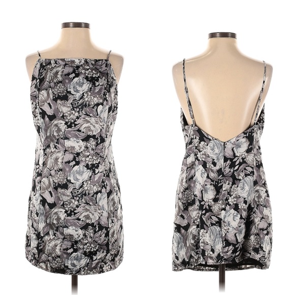 Nasty Gal Dresses & Skirts - After Party By Nasty Gal Womens Dress Size Large Black Floral Print Sexy Mini